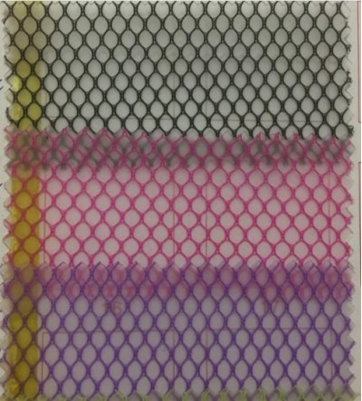 DG-GZ TPU夾網布  透明六角夾網  密度：60  成份：PVC  克重：500G  紗支：100   正面照